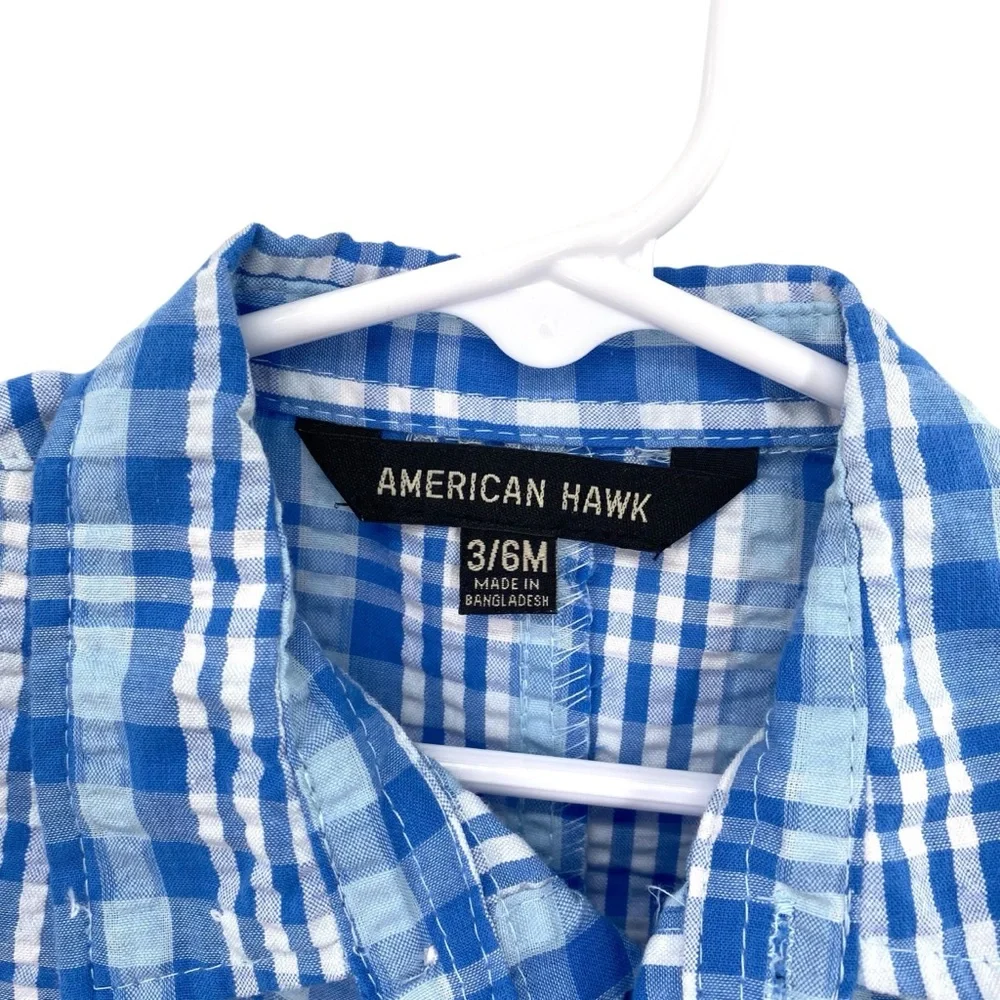 American Hawk Boys Romper Set 3-6 Months